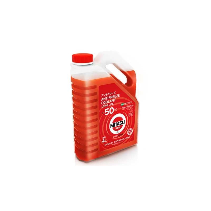 Mitasu Red Long Life Antifreeze Coolant –50°C 4L